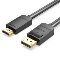 Кабель мультимедійний DP to HDMI Cable 1.5M Black VENTION (HADBG)