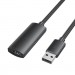 Дата кабель USB 2.0 Type-A Male to Type-A Female Active Extension Cable 5M Black VENTION (CBKBJ)