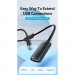 Дата кабель USB 2.0 Type-A Male to Type-A Female Active Extension Cable 10M Black VENTION (CBKBL)