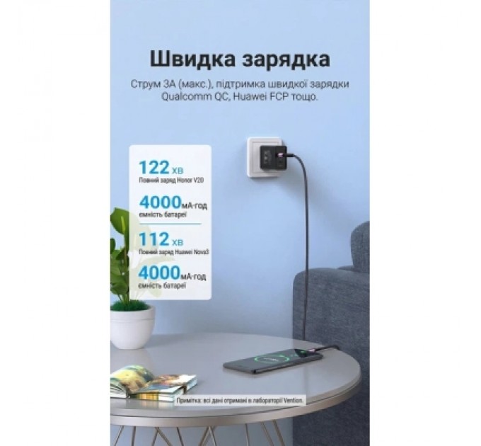 Дата кабель Cotton Braided USB 2.0 A Male to C Male 3A Cable Purple 1.5M Aluminum Alloy Type VENTION (CODVG)