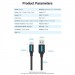 Дата кабель USB 2.0 A Male to C Male 3A Cable 1.5M Black VENTION (COKBG)