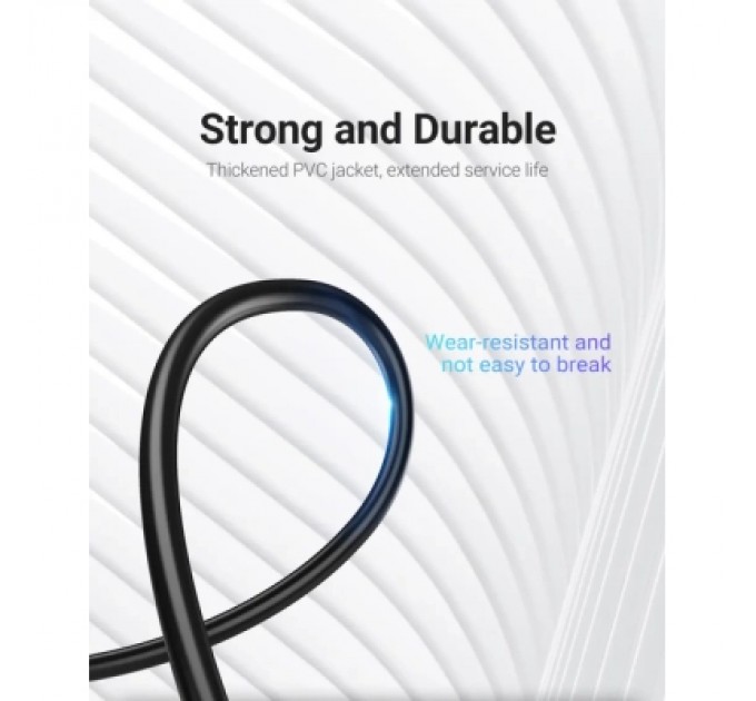 Дата кабель USB 2.0 A Male to Mini-B Male Cable 2M Black PVC Type VENTION (COMBH)