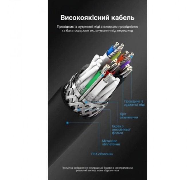 Дата кабель USB 3.0 A Male to B Male Cable 1.5M Black PVC Type VENTION (COOBG)