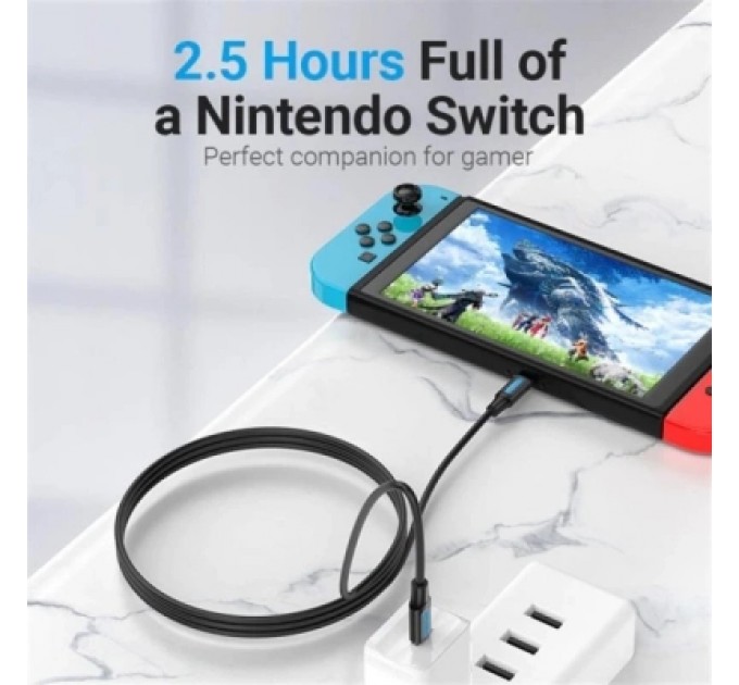 Дата кабель USB 2.0 C Male to C Male 5A Cable 1.5M Black PVC Type VENTION (COTBG)