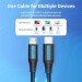 Дата кабель USB 2.0 C Male to Micro-B Male 2A Cable 1M Black VENTION (COVBF)