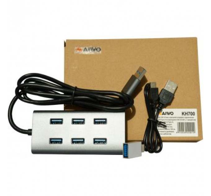 Концентратор Maiwo USB 3.0 Type-A / Type-C to 7х USB3.0 (KH700)