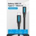 Дата кабель USB 2.0 C Male to Micro-B Male 2A Cable 1.5M Black VENTION (COVBG)