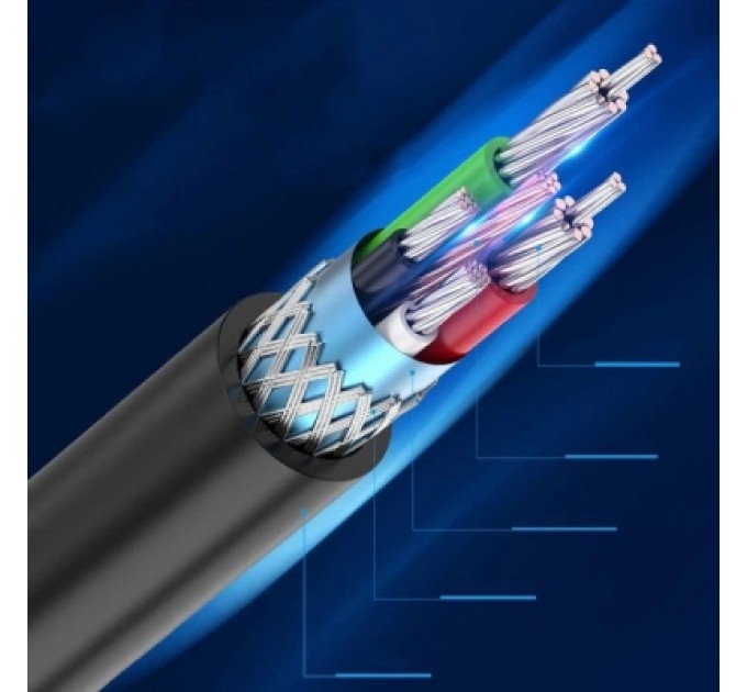 Дата кабель USB 2.0 C Male to B Male 2A Cable 1.5M Black VENTION (CQUBG)