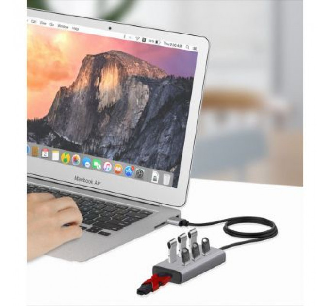 Концентратор Maiwo USB 3.0 Type-A / Type-C to 7х USB3.0 (KH700)