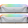 Apacer Модуль пам'яті для комп'ютера DDR5 32GB (2x16GB) 6000 MHz NOX RGB Silver Apacer (AH5U32G60C622NWAA-2)