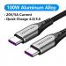 Дата кабель USB 2.0 C Male to C Male 5A Cable 1M Gray Aluminum Alloy Type VENTION (TAEHF)