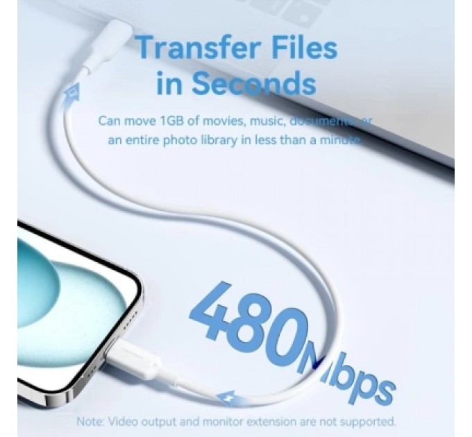 Дата кабель USB 2.0 Type-C Male to Type-C Male 3A Cable 1M Black PVC Type VENTION (TRCBF)