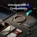 Дата кабель USB 2.0 Type-C Male to Type-C Male 3A Cable 1M Gold Aluminum Alloy Type VENTION (TRDJF)