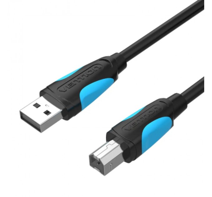 Дата кабель USB2.0 A Male to B Male Print Cable 1M Black VENTION (VAS-A16-B100)