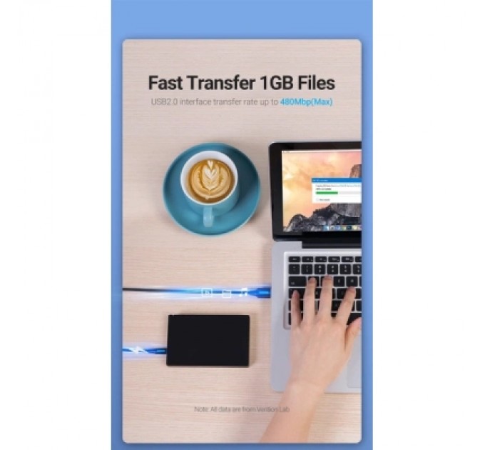 Дата кабель USB 2.0 A Male to Mini-B Male Cable 1M Black PVC Type VENTION (COMBF)