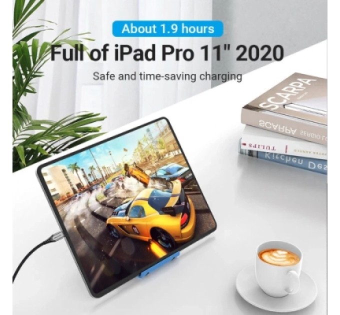 Дата кабель USB 2.0 C Male to C Male Cable 2M Gray Aluminum Alloy Type VENTION (TADHH)