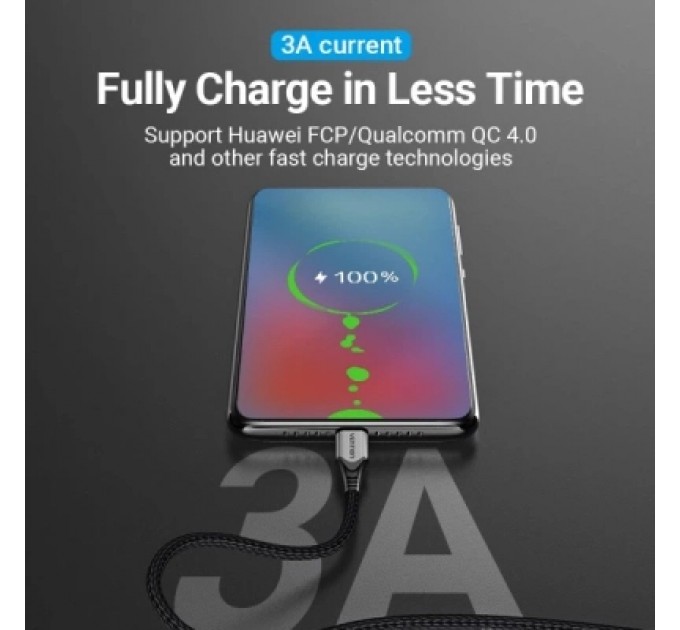 Дата кабель USB 2.0 C Male to C Male Cable 2M Gray Aluminum Alloy Type VENTION (TADHH)