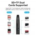 Зчитувач флеш-карт 2-in-1 USB 3.0 A Card Reader(SD+TF) Black Dual Drive Letter VENTION (CLGB0)