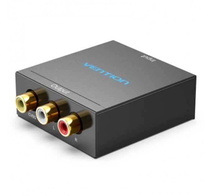 Конвертор HDMI to RCA Converter Black Metal Type VENTION (AEEB0)