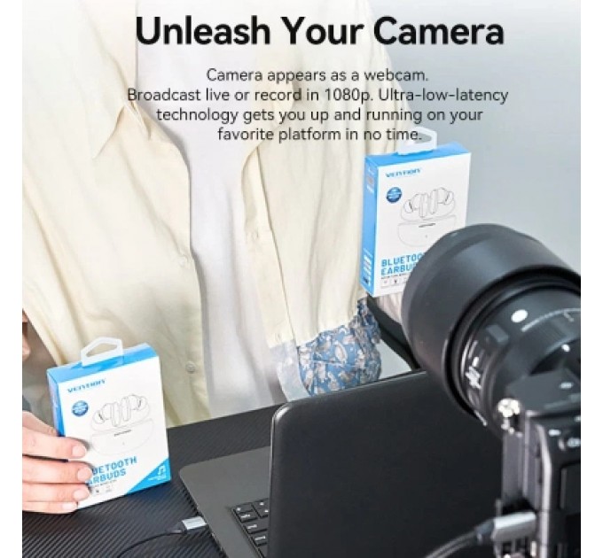 Перехідник HDMI-A to USB-C/USB-A Video Capture Card 0.1M Gray VENTION (ACWHA)