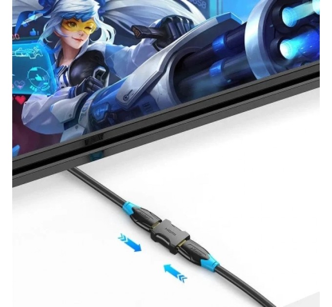 Перехідник HDMI Female to Female Coupler Adapter Black VENTION (AIRB0)