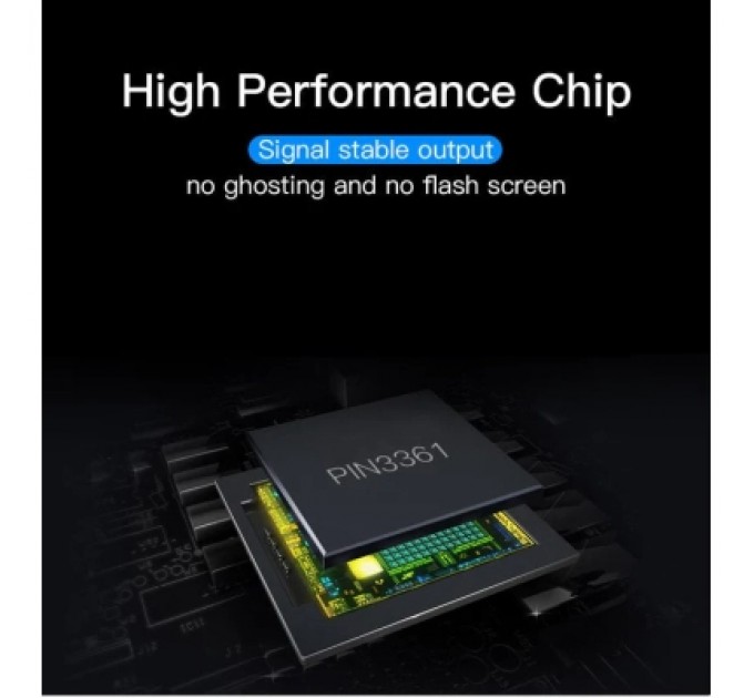 Перехідник DP to HDMI Converter 0.15M Black VENTION (HBGBB)