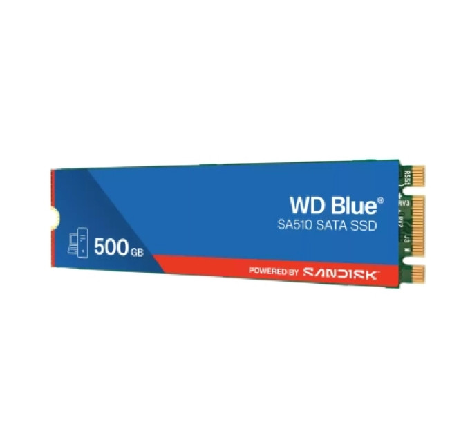 WD Накопичувач SSD M.2 2280 500GB SA510 BLUE WD (WDS500G3B0B-00AXS0)