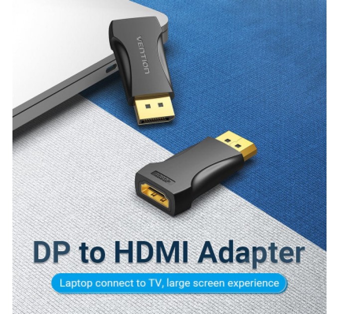 Перехідник DisplayPort Male to HDMI Female Adapter Black VENTION (HBOB0)
