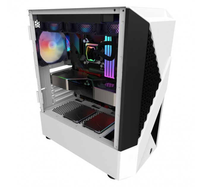 Корпус 1stPlayer F3-A-WH-4F1-PS-600FK-EU White 600W