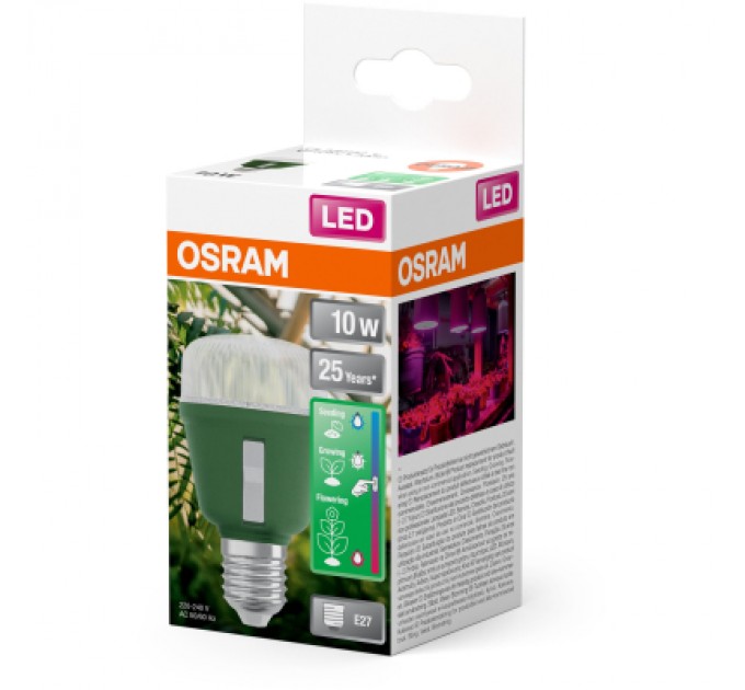 Лампочка Osram LED T60 GROW 10W CL 230V FR E27 (4058075845787)