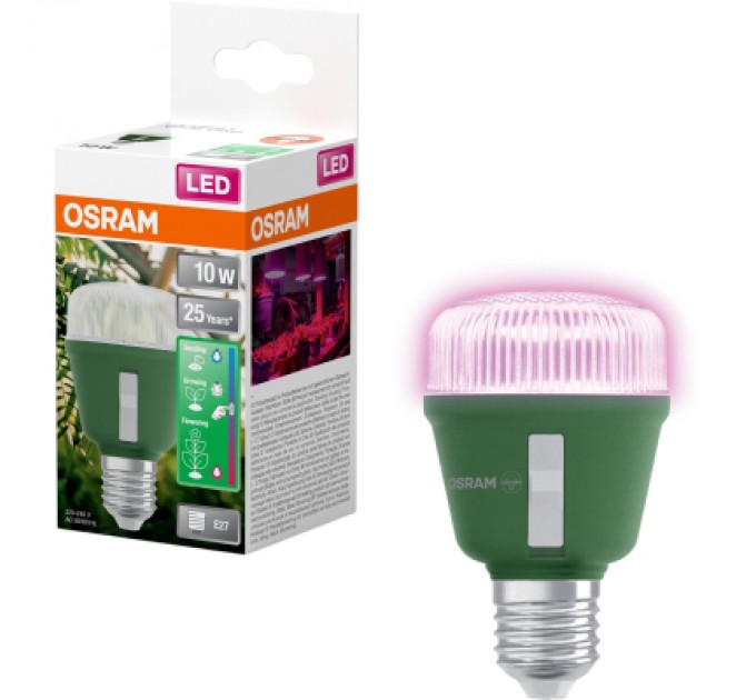 Лампочка Osram LED T60 GROW 10W CL 230V FR E27 (4058075845787)
