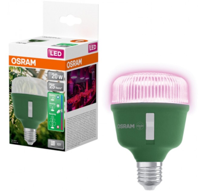Лампочка Osram LED T80 GROW 20W CL 230V FR E27 (4058075845800)