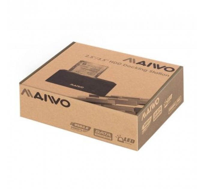 Док-станція для накопичувачів Maiwo HDD 2.5"/3.5" SATA/SSD USB 3.0 (K308P)