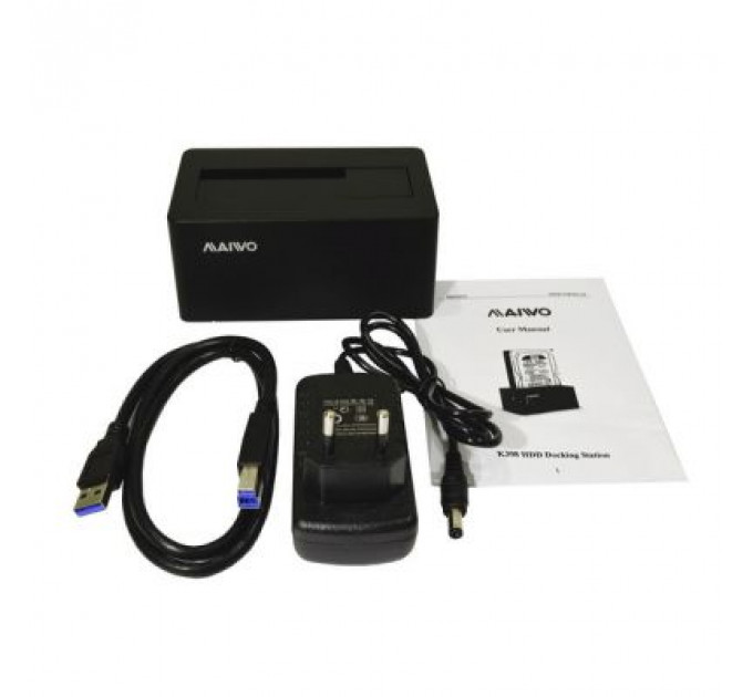 Док-станція для накопичувачів Maiwo HDD 2.5"/3.5" SATA/SSD USB 3.0 (K308P)