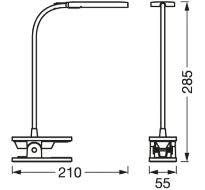 Настільна лампа Osram PANAN CLIP SQUARE DIM USB WT (4099854507496)