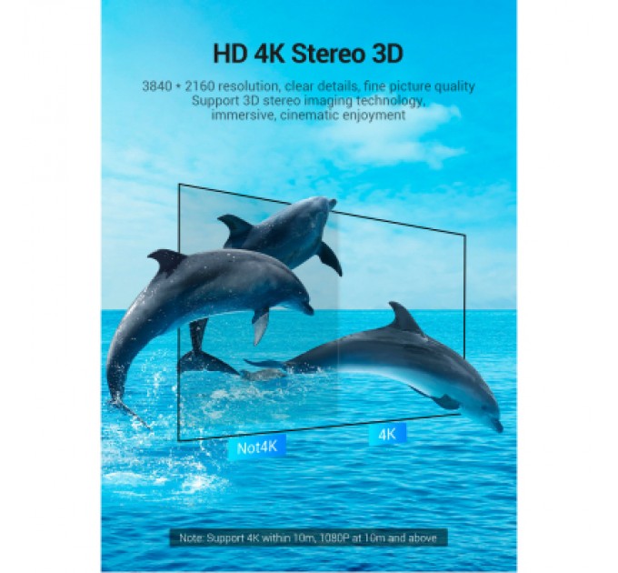 Кабель мультимедійний HDMI to HDMI Flat 1.5m black Vention (AAKBG)