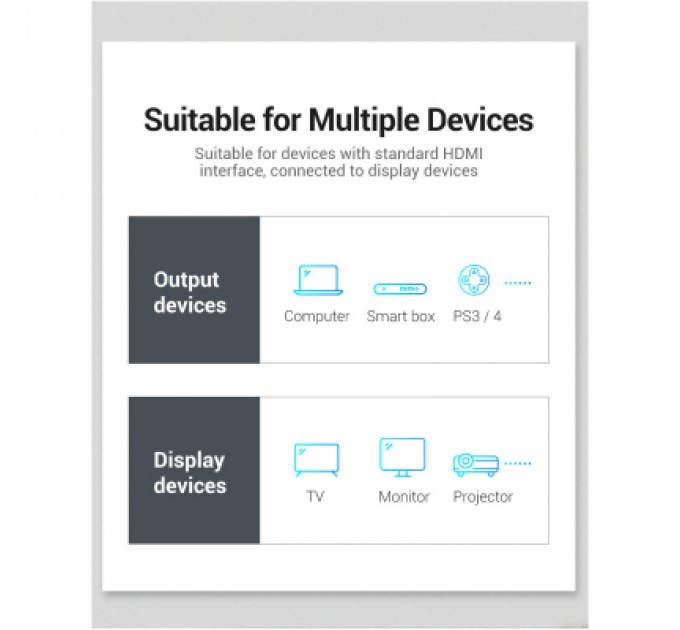 Кабель мультимедійний HDMI to HDMI Flat 1.5m black Vention (AAKBG)
