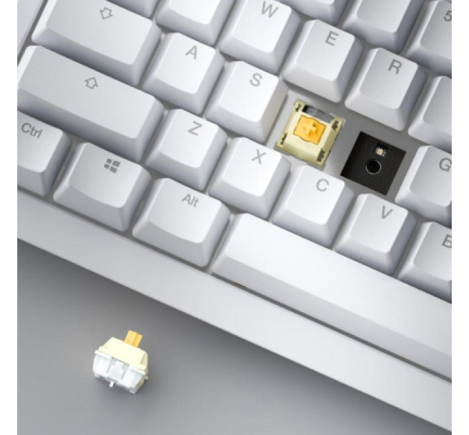 Ducky Клавіатура Ducky One X Magnetic Switch Wireless UA White (ON2408AST3-DAUSPDOECL2WW1)
