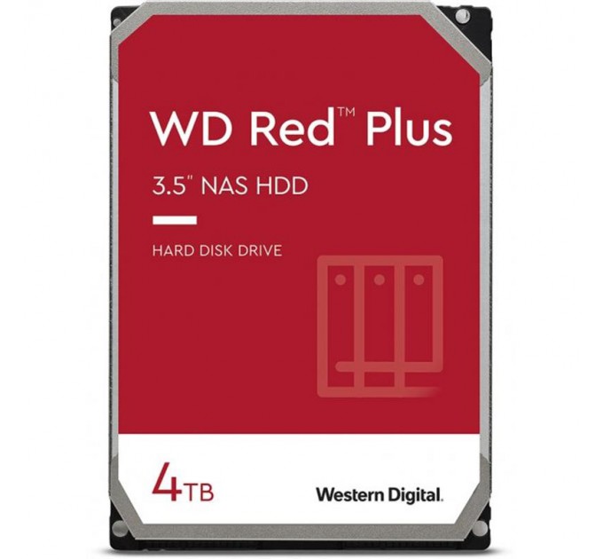 Накопичувач HDD SATA 4.0TB WD Red Plus 5400rpm 128MB (WD40EFZZ)