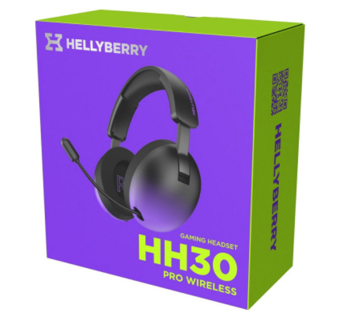 Hator Навушники Hator Hellyberry HH30 PRO Wireless Black/Violet (HH30_PRO_wireless_BV)