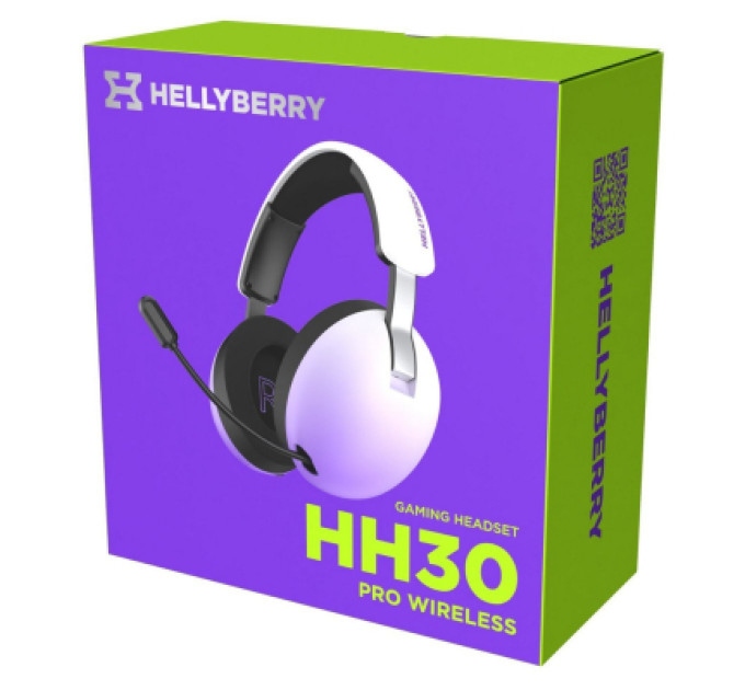 Hator Навушники Hator Hellyberry HH30 PRO Wireless White-Violet (HH30_PRO_wireless_WV)