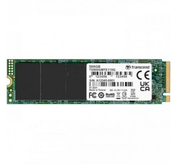Накопичувач SSD M.2 2280 500GB Transcend (TS500GMTE110Q)