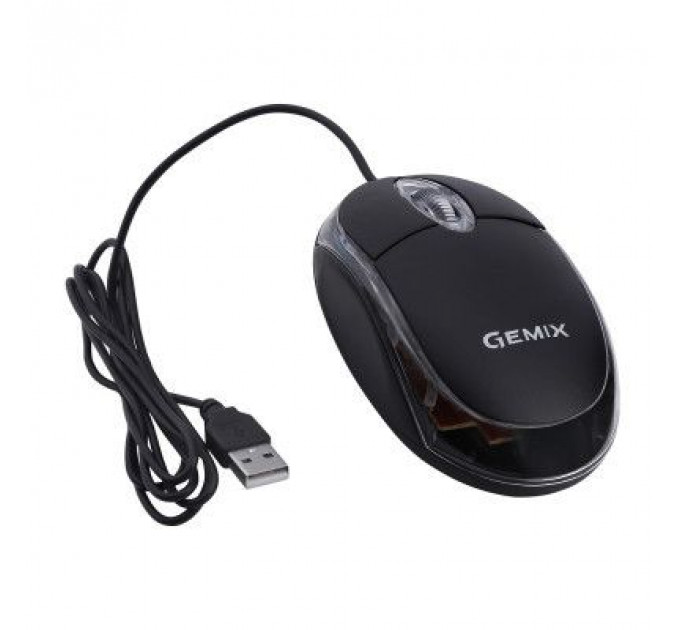 Мишка Gemix GM105 USB black (GM105Bk)