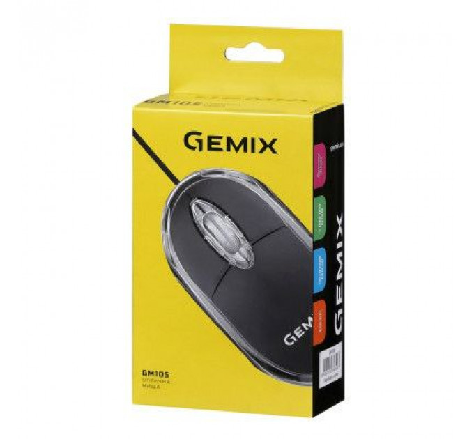 Мишка Gemix GM105 USB black (GM105Bk)