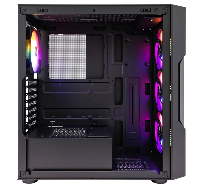 1stPlayer Корпус 1stPlayer T7-P-BK-4F1 Black 750W (T7-P-BK-4F1-PS-750FK-EU)