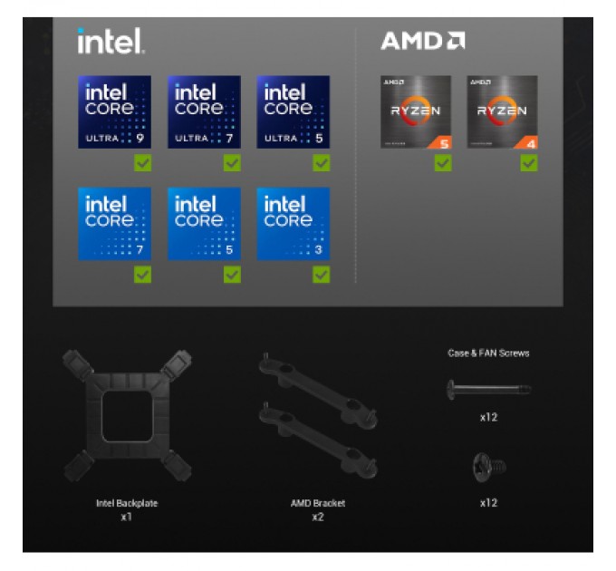 Кулер до процесора Gamemax HAILSTORM 360 WH