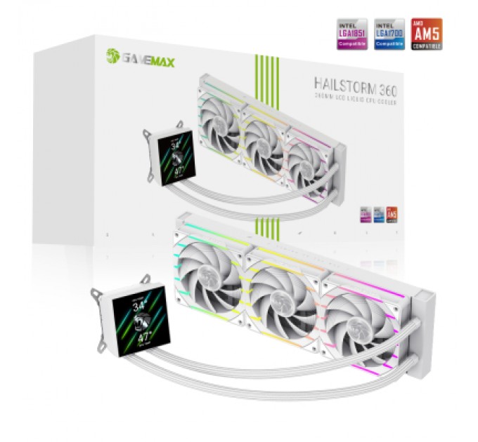 Кулер до процесора Gamemax HAILSTORM 360 WH