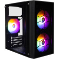 1stPlayer Корпус 1stPlayer X1-BK-3F1-PS-600FK-EU Black 600W