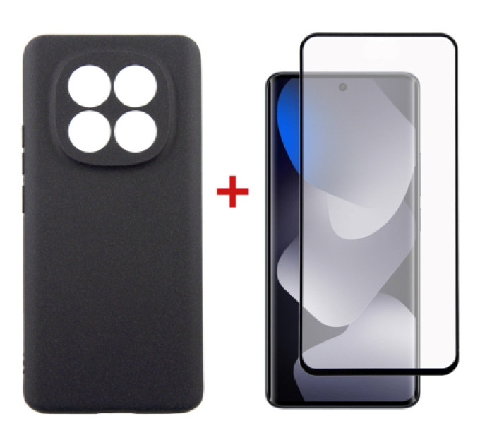 Dengos Чохол до мобільного телефона Dengos Carbon + glass Xiaomi Redmi Note 15 Black (DG-KM-185)
