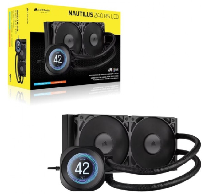 Система рідинного охолодження Corsair Nautilus 240 RS LCD (CW-9061031-WW)